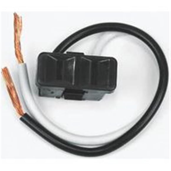 Outlet 2 Prong Blk 2 Wire Lead 61014