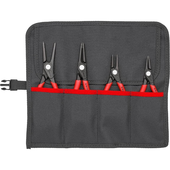 KNIPEX - 00 19 57 Tools - 4 Piece Precision Circlip Pliers Set In Tool Roll (1957)