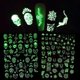 thumbnail image 3 of 12 pcs 6 styles Halloween nail stickers funny skull little monst, 3 of 5