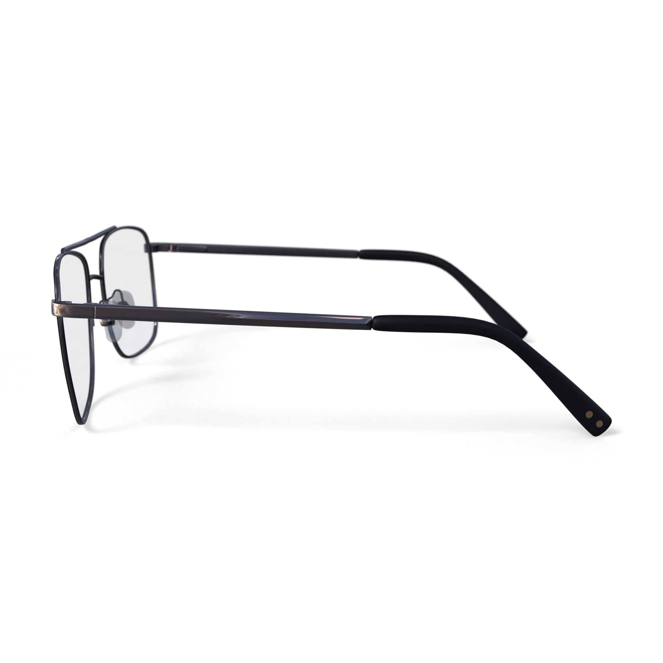 Reverb Men's RVMO5107 Prescription Eyeglasses with Case, Black Gold