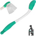 thumbnail image 1 of Limpiaparabrisas para glúteos Ayuda para el baño Clip para papel higiénico sin doblar Herramientas para utensilios de baño Agarre de silicona antideslizante 40 * 3,5 cm para mujeres embarazadas mayores discapacitadas ER, 1 of 5