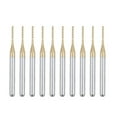thumbnail image 2 of MYG 10pcs 1mm Titanium Coat Carbide End Mill Engraving CNC Router Bits 1/8\" Shank, 2 of 9