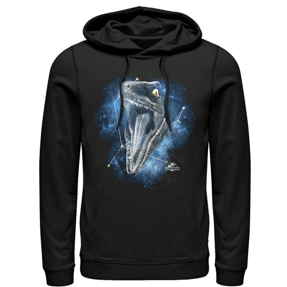 Men's Jurassic World Velociraptor Constellation  Pull Over Hoodie Black Large
