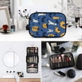 thumbnail image 5 of Portable Travel Toiletry Bag Roll up Makeup Bag Spacious Hanging Hook Makeup Bag for Travel Gym Camping Cartoon Halloween Pattern, 5 of 9