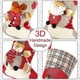thumbnail image 3 of Juego de 3 medias navideñas de 18" grandes, bolsa de regalo para calcetines navideños, adorno navideño para árbol, 3 of 5