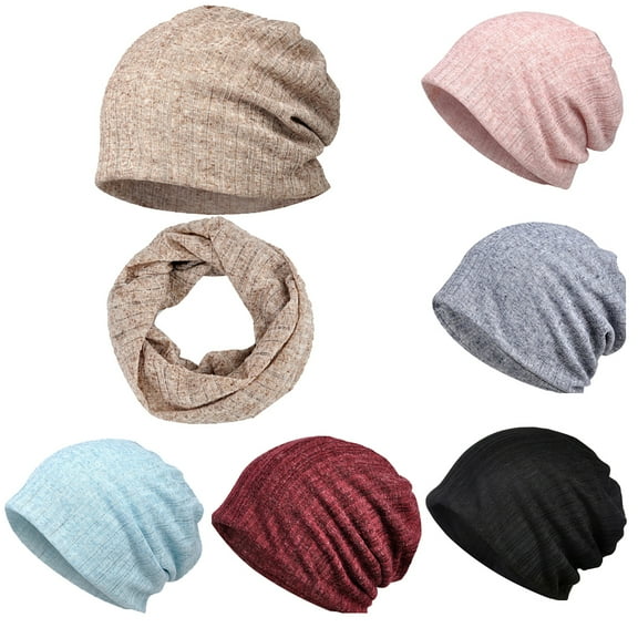 Ludlz Spring Summer Dual-use UV Protection Baggy Beanie Hat Cap Neck Gaiter Bandana