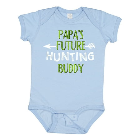 

Inktastic Papas Future Hunting Buddy Gift Baby Boy or Baby Girl Bodysuit