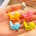 thumbnail image 4 of Walbest 5 Pieces Cute Snail Shape Silicone Tea Bag Holder Temperature Resistant Candy Colors, Bar Cup Mug Drink Markers Snail Tea Bag Holder for Home (Random color), 4 of 7