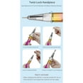 thumbnail image 4 of Electric Nail File Machine, Nail Drill Electric File 0-35000RPM Multifunctional Non Slip Grip Rechargeable  for Shops Gradient Gold,Gradient Blue,Gradient violet,Electroplated, 4 of 7