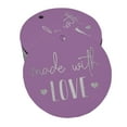 thumbnail image 1 of Inkdotpot Pack Of 100 Real Silver Foil Paper Tags Made With Love Text Favor Hang Tags, 1 of 6