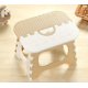 thumbnail image 1 of Silla plegable para niños y adultos, ideal para uso en interiores y exteriores, hecha de plástico PP resistente, color beige, fácil de transportar, perfecta para viajes, camping y actividades al aire, 1 of 7