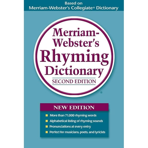 Pre-Owned Merriam-Webster's Rhyming Dictionary, Second Edition, Trade Paperback