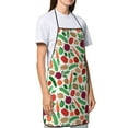 thumbnail image 4 of Disketp Vegetables Kitchen Apron with adjustable Aprons for Women with Pockets Cooking Powder Pink Apron, 4 of 7