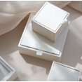 thumbnail image 4 of KUIZAP Jewelry High-end Wooden Packaging Box Rings Necklaces Earrings Badges Gift Boxes Jewelry Storage Boxes(White)6*6*4, 4 of 7