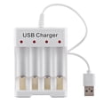thumbnail image 1 of Cargador USB 4 ranuras N° 5 N° 7 Ni-MH AA batería recargable celdas cargador batería carga independiente, 1 of 6