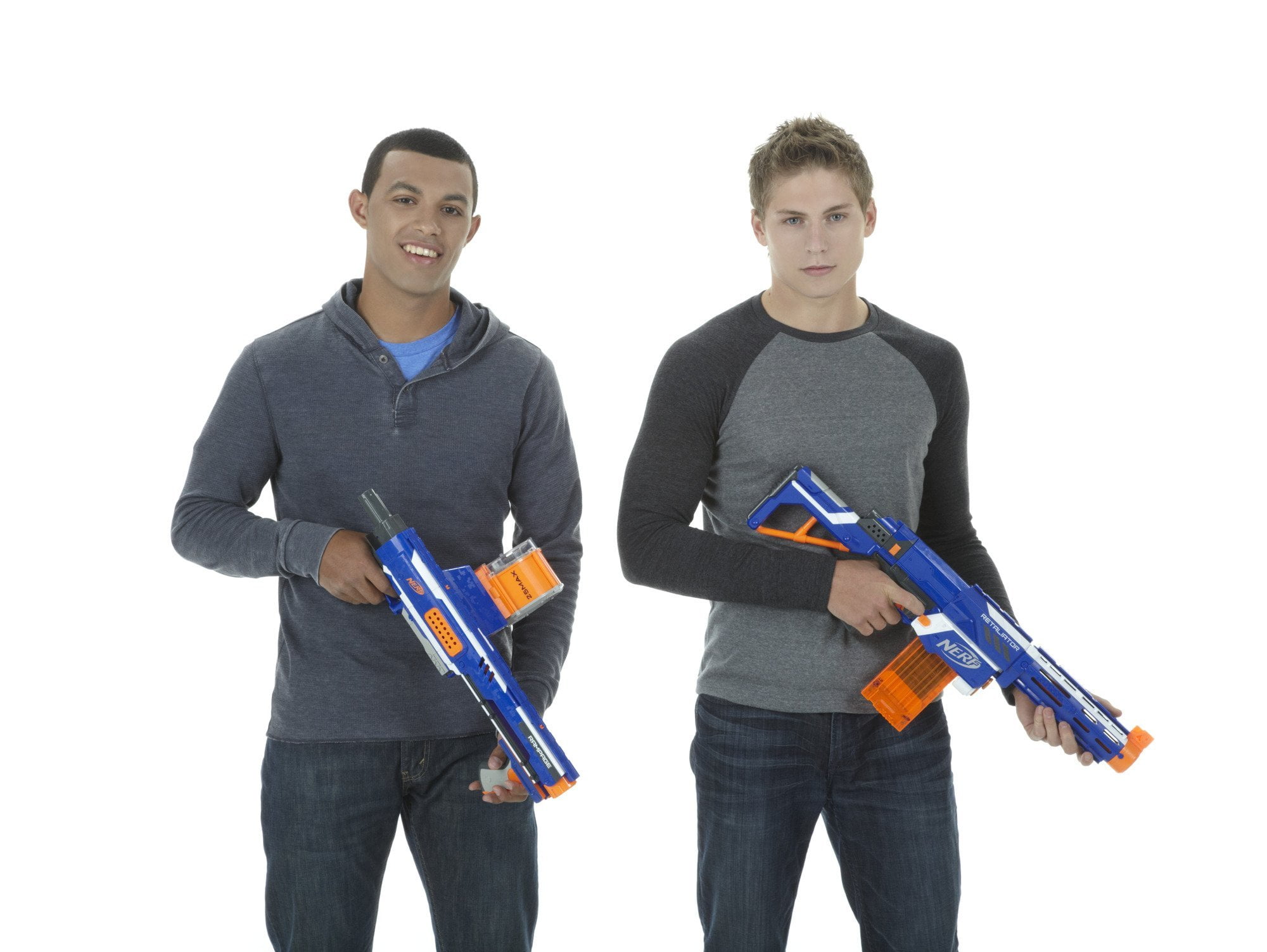 Nerf Rampage N-Strike Elite Toy Blaster with 25 Drum Slam Fire 25 Official Elite Foam Darts Kids, Teens, Adults (Exclusive) - Walmart.com