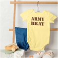 thumbnail image 4 of Army Brat Funny Military USA Child Romper Boys or Girls Infant Baby Brisco Brands NB, 4 of 6