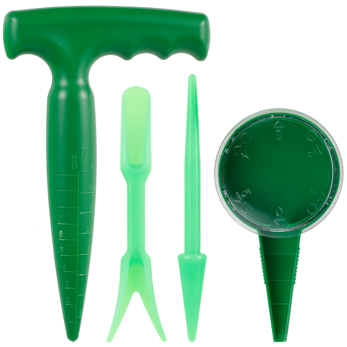 Miuline 4PCS Sowing Seeds Dispenser Set,Adjustable Garden Hand Planter