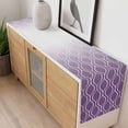thumbnail image 4 of Moroccan Purple Table Runner - 72 Inch Long, Kitchen Dining Table Runner Dresser Scarves, Geometric Gradient Plaid Modern Farmhouse Decor for Coffee Tables Wedding Party Banquet, 4 of 8