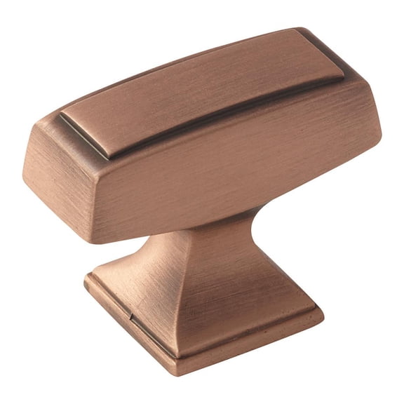 Amerock BP535342BC-XCP2 Brushed Copper Mulholland Style T Shape Kitchen Cabinet Knob 1 1/2" Length - pack of 2