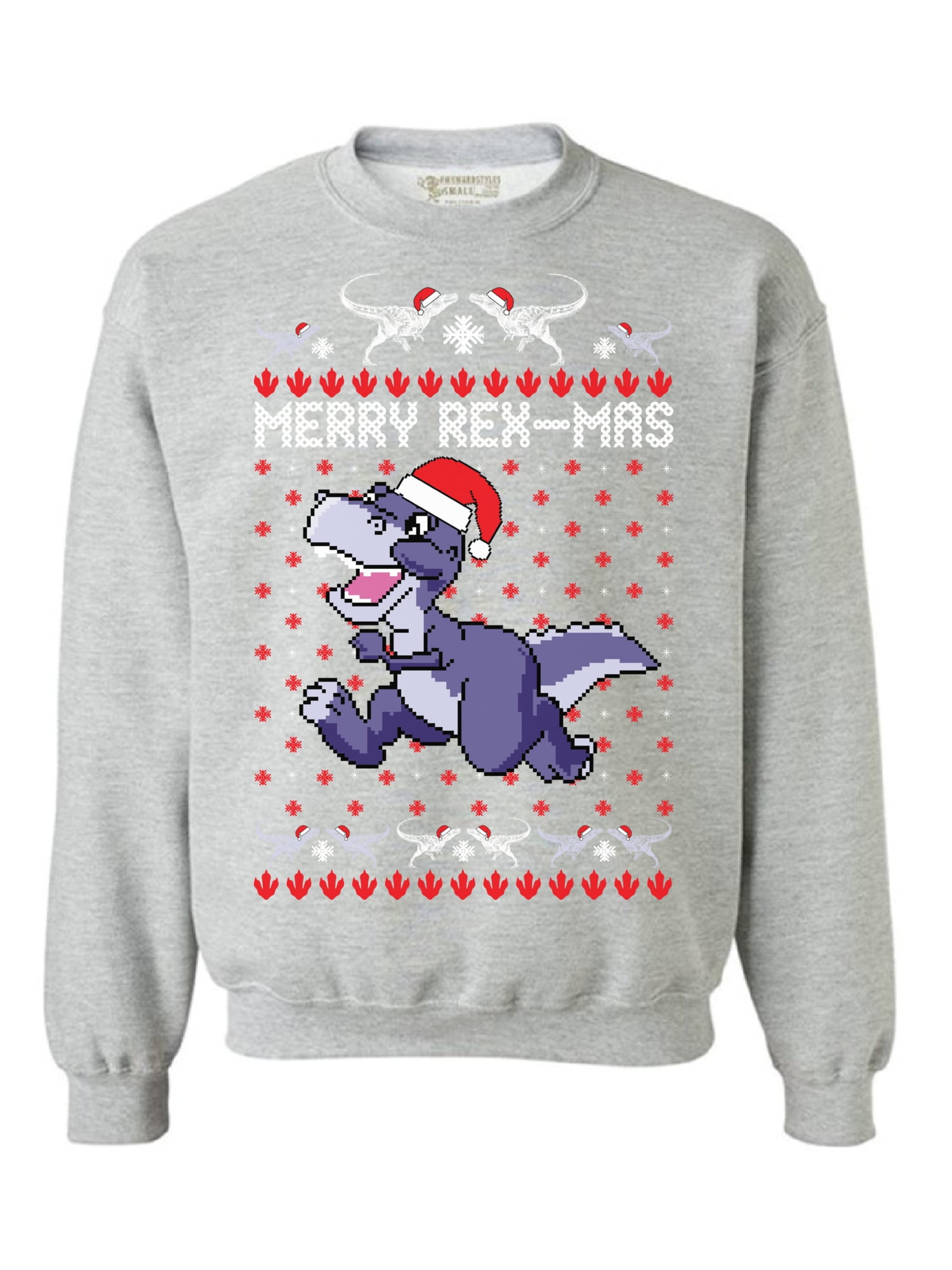 dinosaur christmas sweater womens