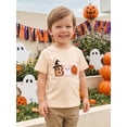 thumbnail image 3 of RUINIXCW Toddler Baby Boy Girl Halloween Shirt Outfit Kids Baby Boys Girls Summer Fall T Shirt Clothes Pumpkin Ghost Embroidery Short Sleeve Shirts Pullover Top, 3 of 9