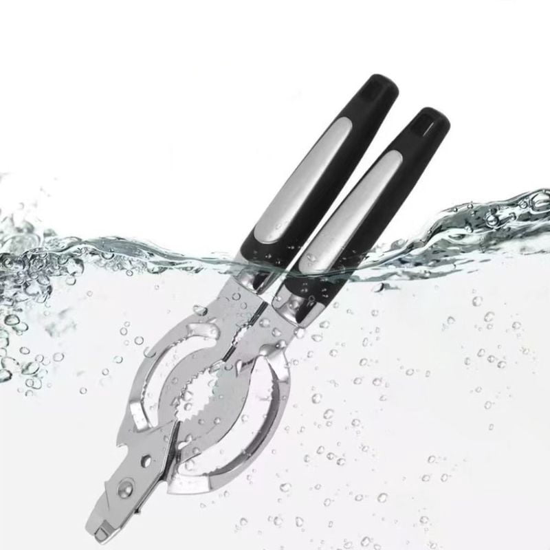 Stainless Steel Can Opener Adjustable Anti-rust Jar Lid Gripper Effortless Multifunctional Effortless Bottle Opening Tool Picnic