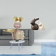 thumbnail image 2 of Conjunto moderno de estatuas de conejos con bandeja para guardar llaves. Figuras creativas de resina y cerámica para mueble de TV, mesa, dormitorio, e, 2 of 8
