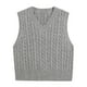 thumbnail image 3 of Chaleco de punto sin mangas informal de moda para mujer Chaleco de suéter de moda para mujer Fridja hjk105, 3 of 3