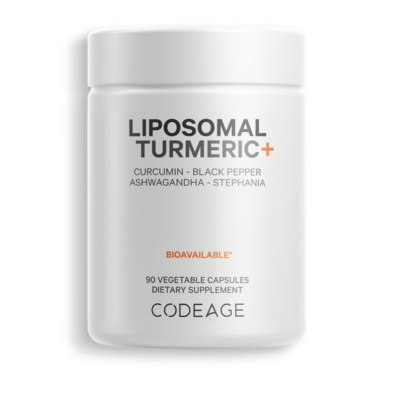 Codeage Fermented Turmeric, Organic Turmeric 95% Curcuminoids, Fermented Botanicals Digestive Bitters, 90 ct