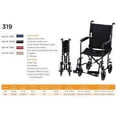 thumbnail image 2 of 19 Inch Steel Transport Chair, 2 of 4