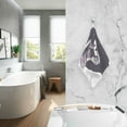 thumbnail image 2 of Yayeee 2 Pack Hand Towels for Bathroom 100% Cotton 16" x 28" Soft Absorbent Kitchen Towel, White Skeleton, 2 of 7