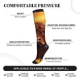 thumbnail image 3 of Bixox Vintage Sunflower Cow A Print Compression Socks,Compression Socks Women & Men Circulation for Medical,Running,Athletic, 3 of 7