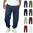thumbnail image 6 of Dvprdro Mens Open Bottom Sweatpants Wide Leg Elastic Waist Drawstring Casual Athletic Baggy Pants Fashion Joggers Workout Lounge with Pockets, 6 of 6