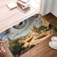 thumbnail image 4 of Honeii Surreal Desert Eye Landscape Pattern Door Mat, Welcome Door Mats Outdoor Indoor, Stain and Fade Resistant, Non-Slip Entry Matfor Bedroom, Bathroom, Kitchen, 4 of 7
