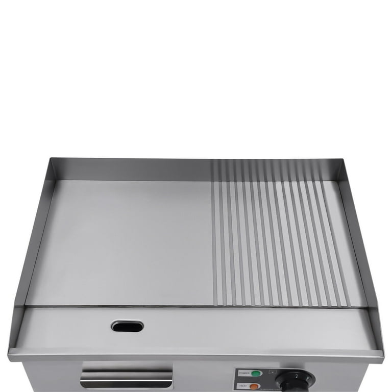 Commercial Electric Griddle Flat Top Grill 1600W BBQ Hot Plate Grill  Countertop