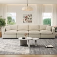 thumbnail image 3 of Gtilzria Cloud Modular Sectioanl Sofa Couch, Comfy Modern Sectioanl Cloud Couch Modular Down Filled Sofa with Ottoman for Living Room Apartment Office, Beige, 3 of 16