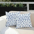 thumbnail image 4 of Outdoor Pillow Covers 16x16 Inch Set of 2 Blue Polka Dot Decor Waterproof Throw Pillow Covers Farmhouse Outdoor Waterproof Pillow Covers Decor for Patio Funiture Garden Sofa Couch, 4 of 6