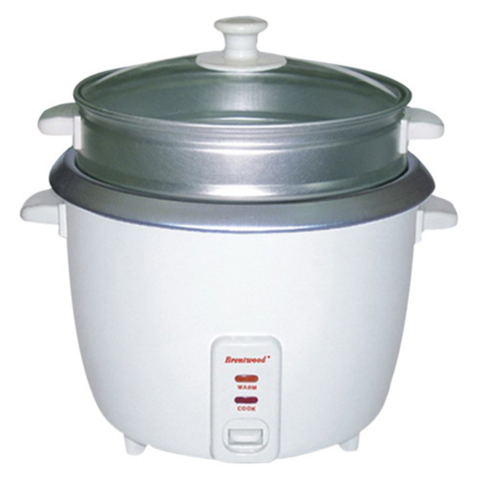 Brentwood TS-380S 10-Cup Uncooked/20-Cup Cooked Rice Cooker and Food ...