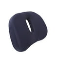 thumbnail image 4 of Cojín ortopédico tipo donut para oficina, espuma viscoelástica, suave y transpirable, color azul marino, 4 of 14