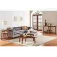 thumbnail image 3 of Alaterre Monterey 60"L Console/Media Mid-Century Modern Wood Table, Warm Chestnut, 3 of 13