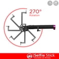 thumbnail image 2 of Circuit City Wireless Bluetooth Selfie Stick with Remote Control Handle Portable Extending Monopod with Lanyard Steel Telescoping Selfy Taker for iPhone 7, 8, X, 6, Pixel, Samsung, LG & More, 2 of 8