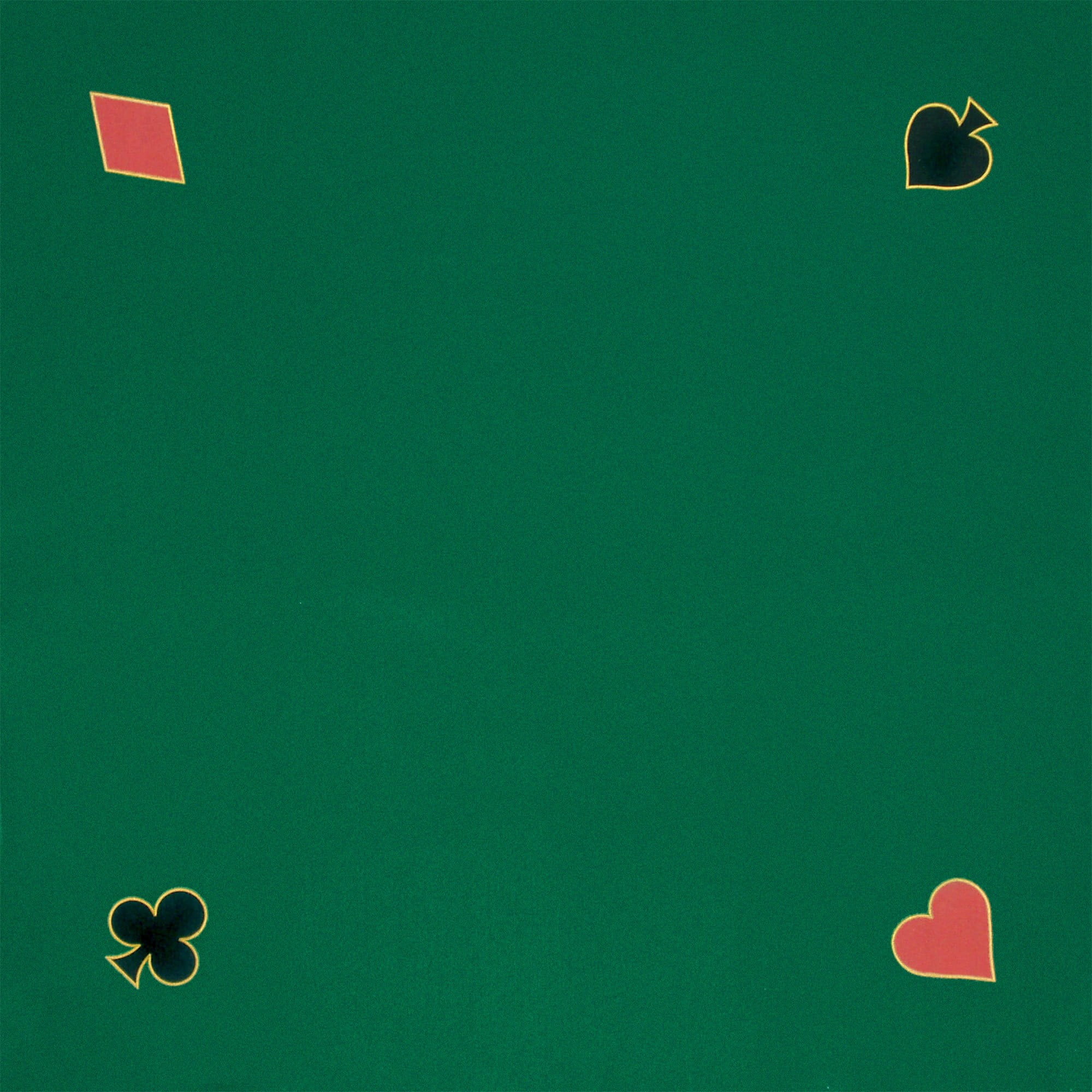 Poker Table Top 40x40-Inch Cotton Table Pad for Casino Games or Puzzles - Lightweight and Portable