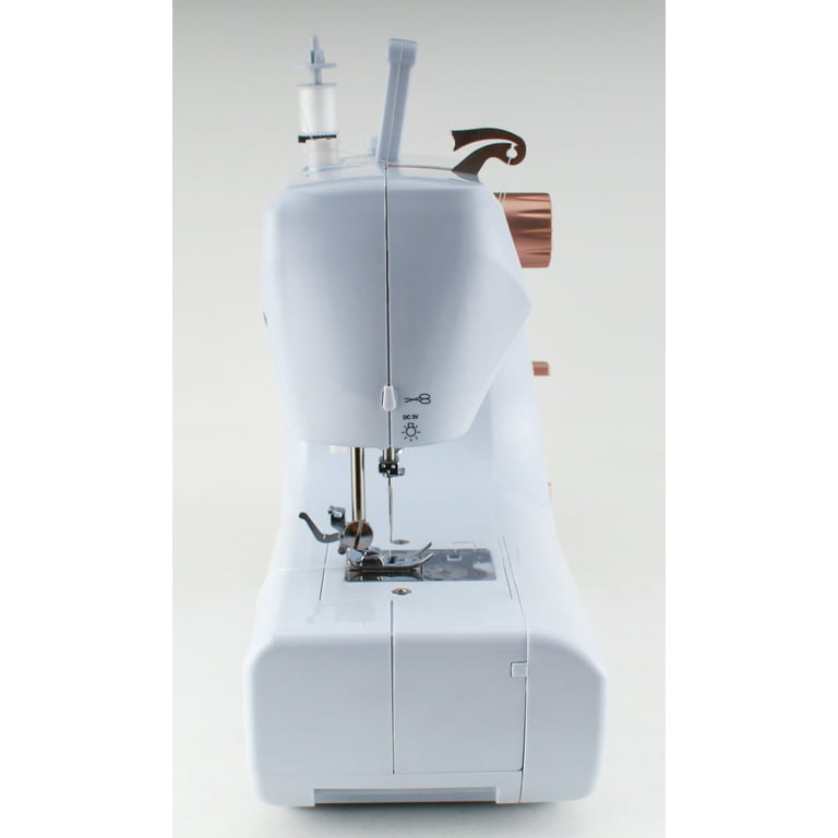Michley Inspiration 700w 16-Stitch Sewing Machine (White and Gold