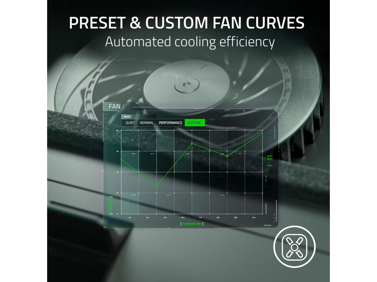 RAZER Laptop Cooling Pad, fits 14" to 18" laptops, Smart Cooling, Airtight Pressure Chamber