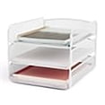 thumbnail image 5 of Scranton & Co Steel Metal Desk Organizer with 3 Interlocking Trays in White, 5 of 20