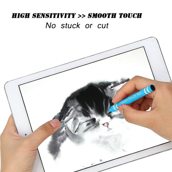 Stylet à Écran Tactile, Stylet Tactile à Haute Sensibilité Durable et Léger avec Conception Ergonomique, Prise en Main Confortable, Convient aux Téléphones, et Autres