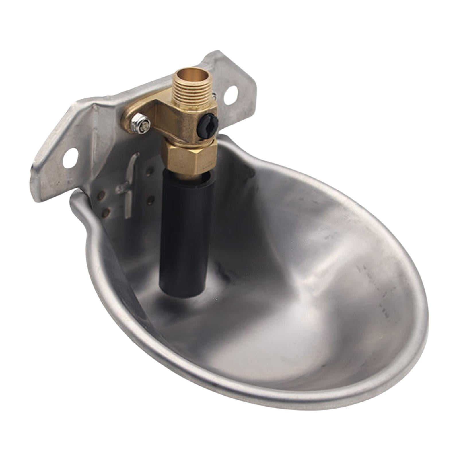 Fzaqwen Automatic Sheep Water Bowl Farm Animal Feeder Trough Farm Animal Feeder Supplies Argent
