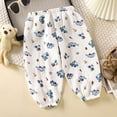thumbnail image 2 of larppty Toddler Girls Long Harem Pants Baby Baggy Trousers Bloomers, 2 of 4