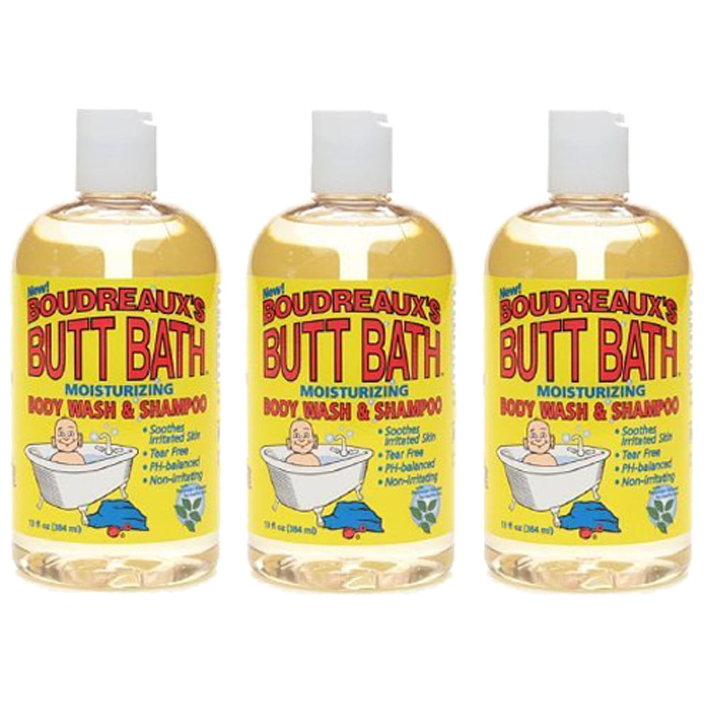 (3 Pack) Boudreaux's Butt Bath Gentle Cleansing Gel 13 Ounce